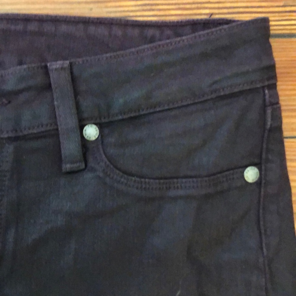 Paige - Verdugo Ankle Purple Coated Skinny Jeans - Picture 5 of 9